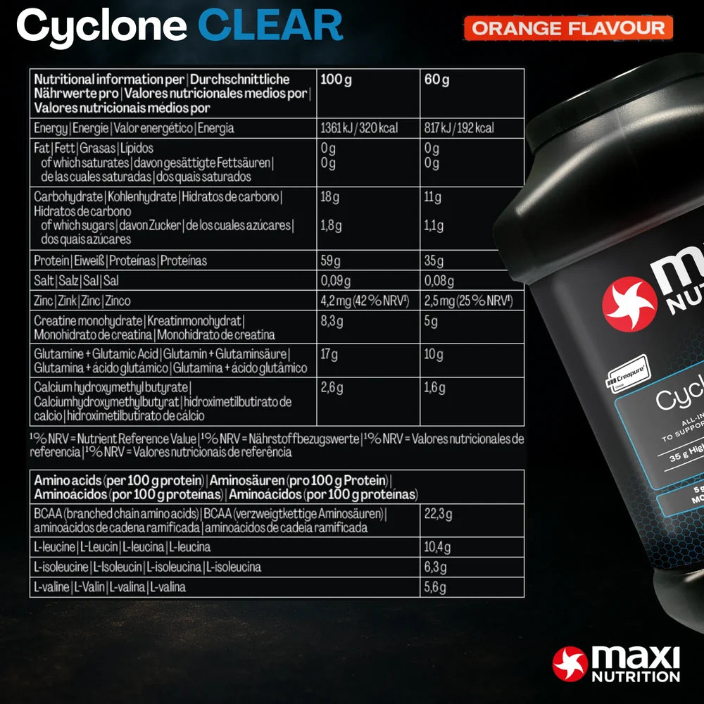 Maximuscle Cyclone Clear