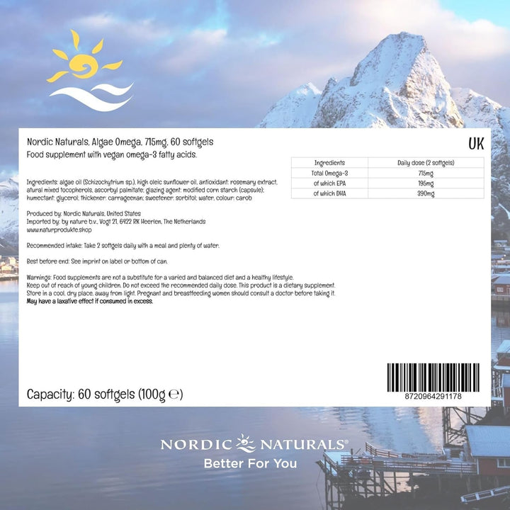 Vegan Algae Omega - 60 Softgels