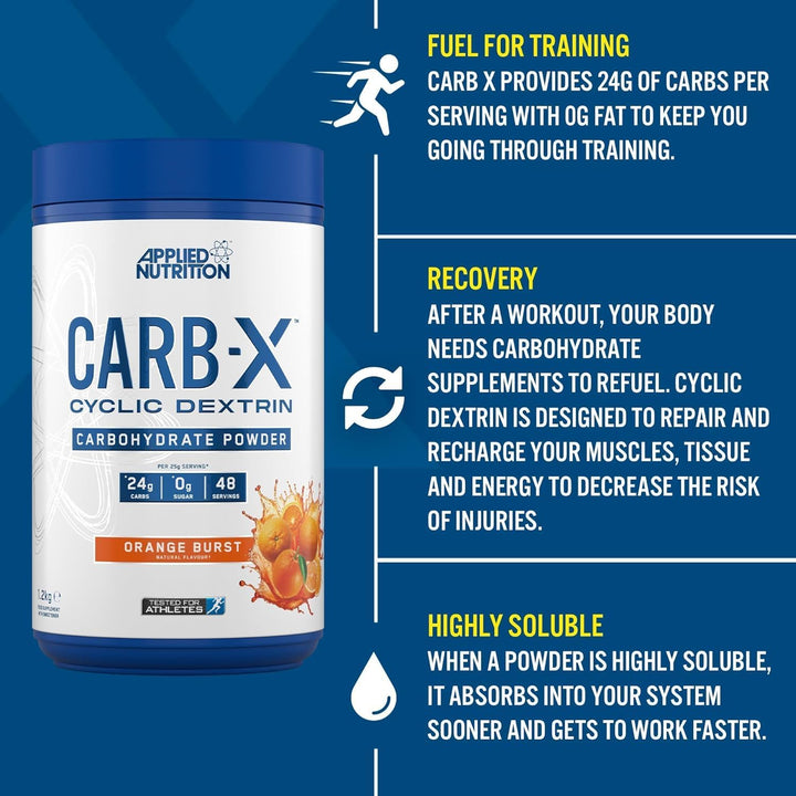 Carb X Highly Branched Cyclic Dextrin Carbohydrates - 1.2kg