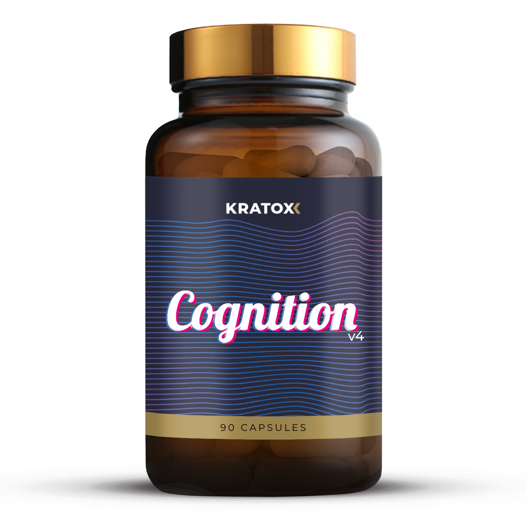 Kratox Cognition v4 nootropic supplement with Lion’s Mane, Bacopa, Citicoline and B-vitamins for focus and mental clarity