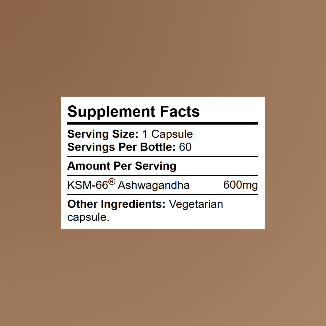 KSM-66® Ashwagandha 600mg - no additives whatsoever