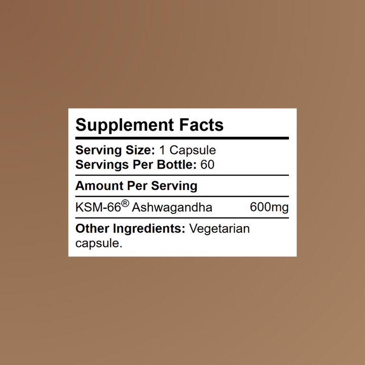KSM-66® Ashwagandha 600mg - no additives whatsoever