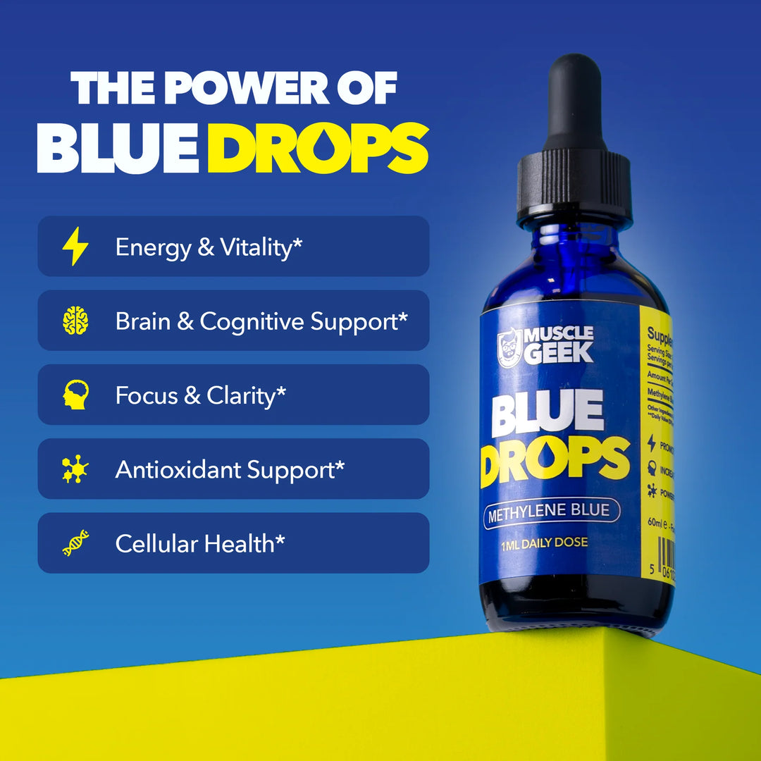 Methylene blue supplement — liquid formula designed to support cognitive focus and mental clarity.