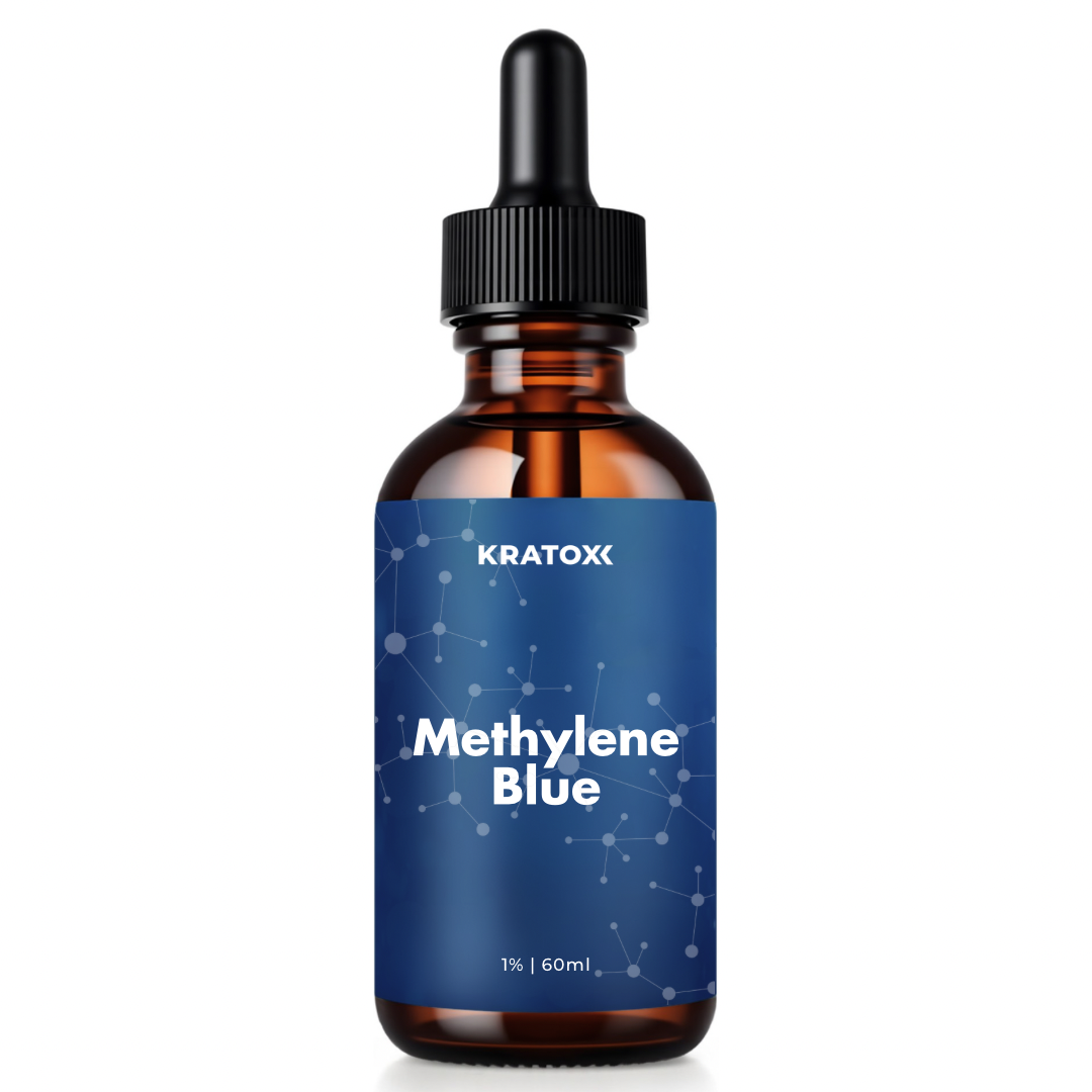 pharmaceutical-grade Methylene Blue 1% 60ml, enhanced with Vitamin C to support cellular energy, mitochondrial function, cognitive performance and mental clarity.