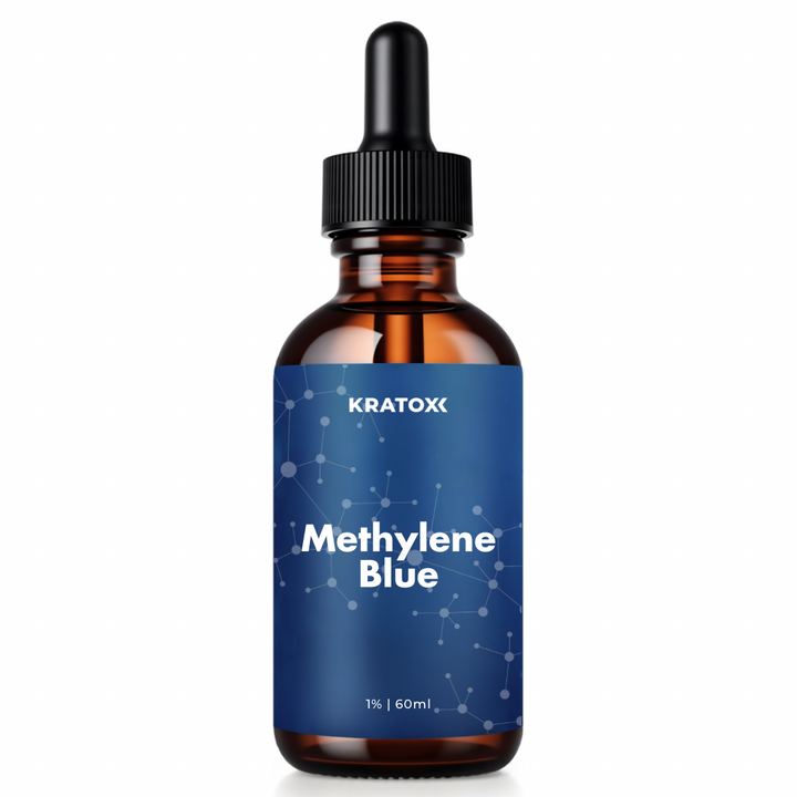 pharmaceutical-grade Methylene Blue 1% 60ml, enhanced with Vitamin C to support cellular energy, mitochondrial function, cognitive performance and mental clarity.