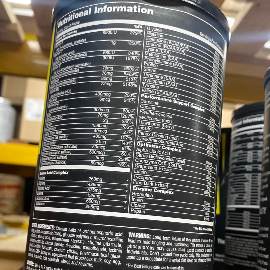 Animal Pak - 44 Packs