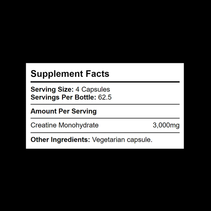 3g creatine monhydrate per serving