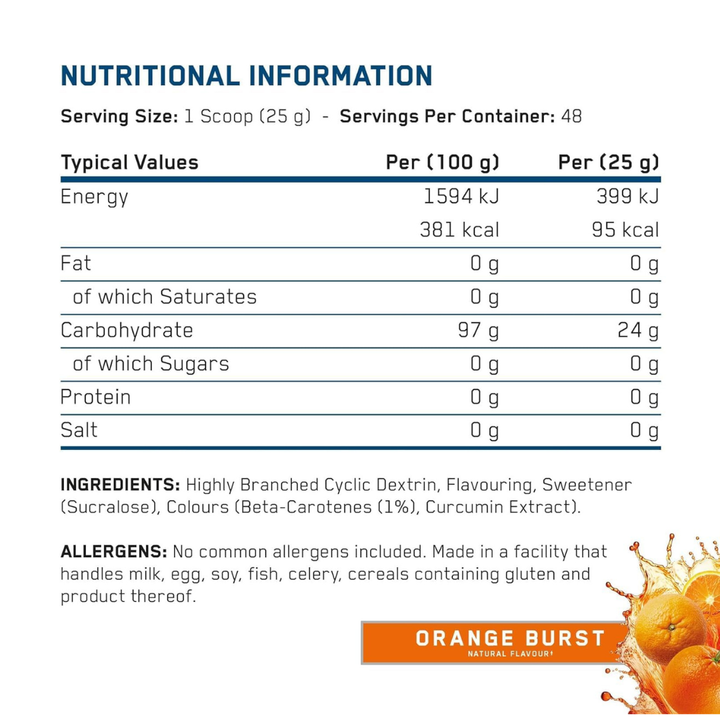 Carb X Highly Branched Cyclic Dextrin Carbohydrates - 1.2kg