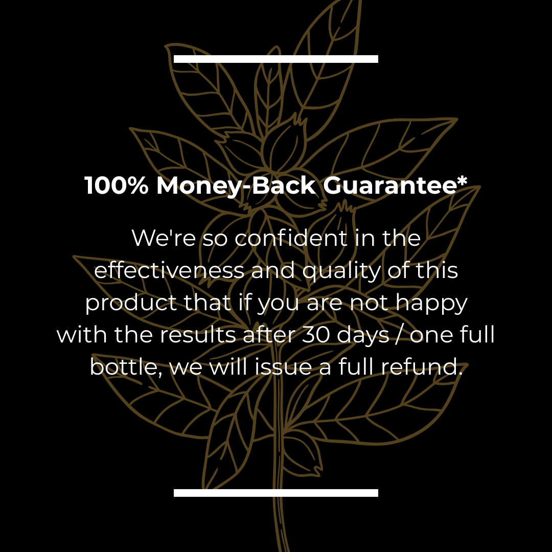 Kratox satisfaction guarantee — risk-free purchase for Ashwagandha supplement.