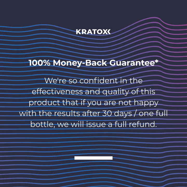 Money-back guarantee on Kratox Cognition Nootropic