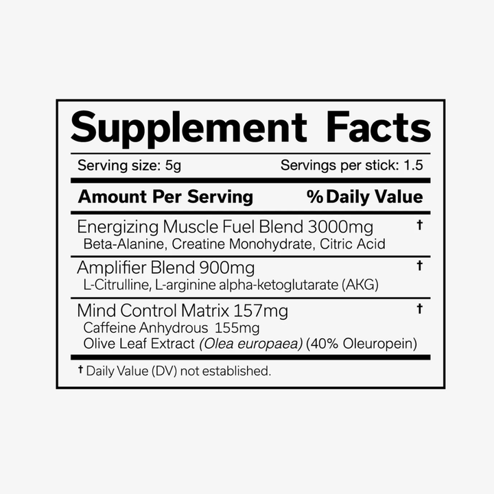 The Curse Pre-Workout Sample