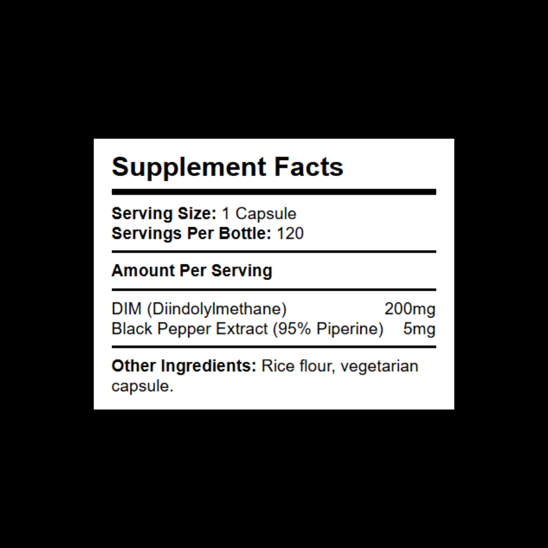 DIM 200mg with black pepper extract