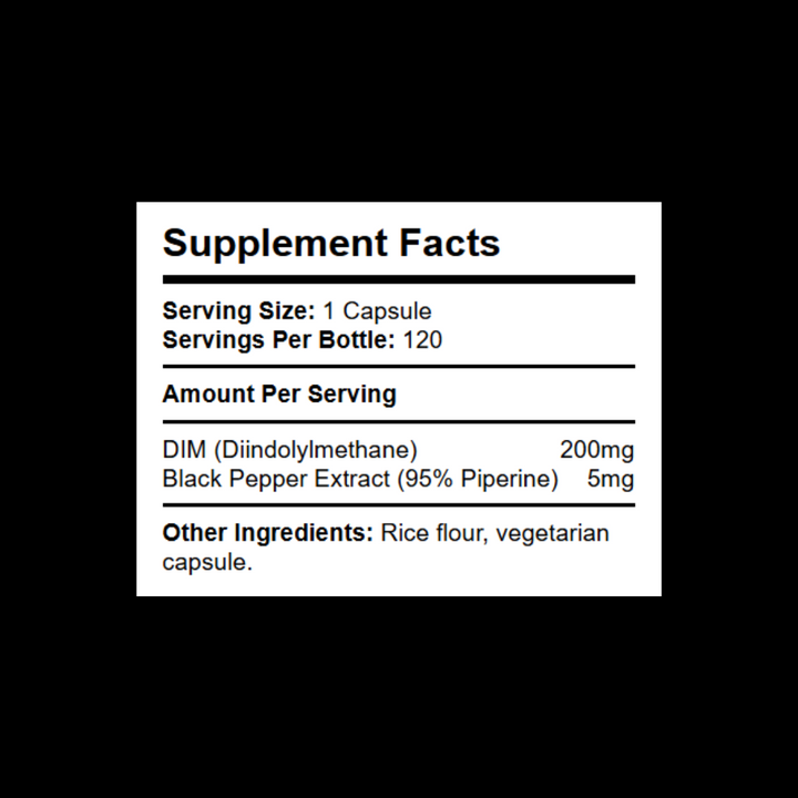 DIM 200mg with black pepper extract
