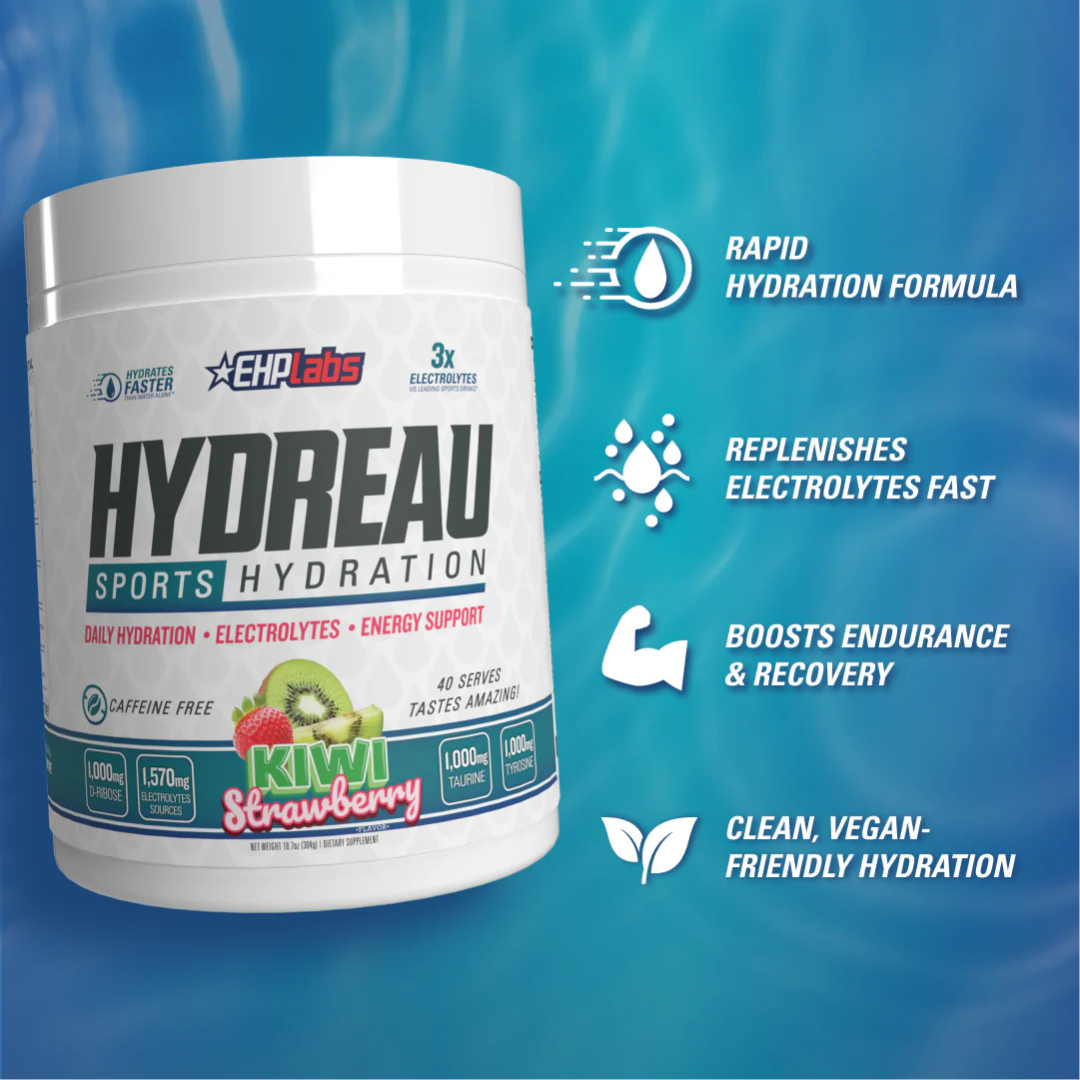 Hydration supplement mixed with water for use before, during or after exercise