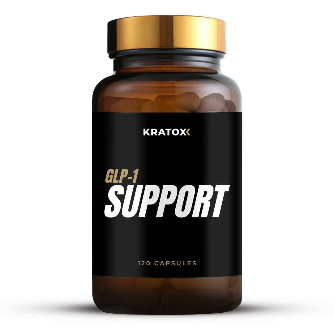 GLP-1 support supplement for energy hair and skin with CoQ10 biotin and taurine by Kratox