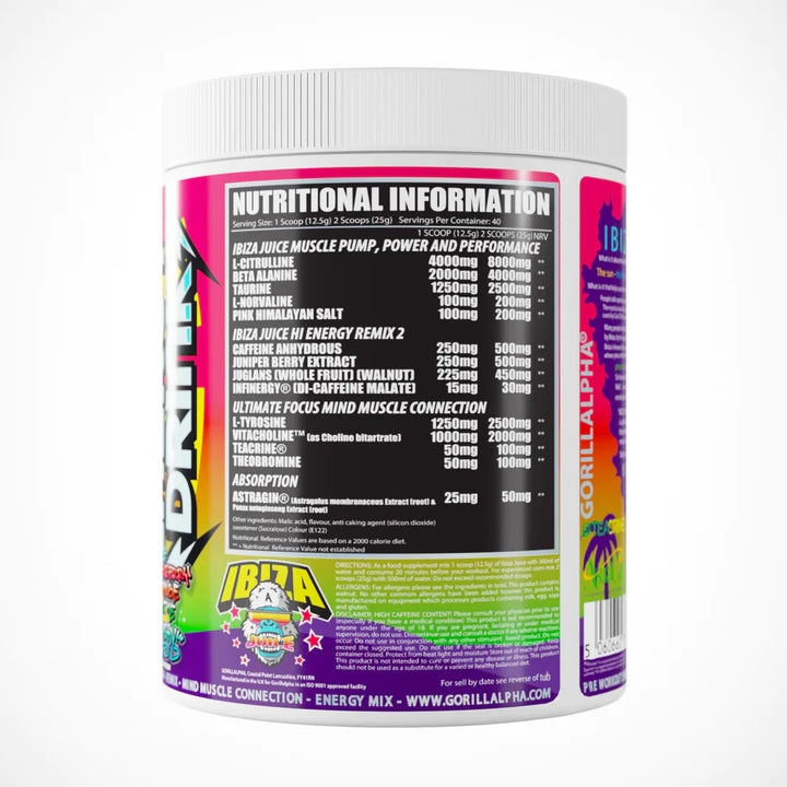 Ibiza Juice Remix 2 Pre Workout