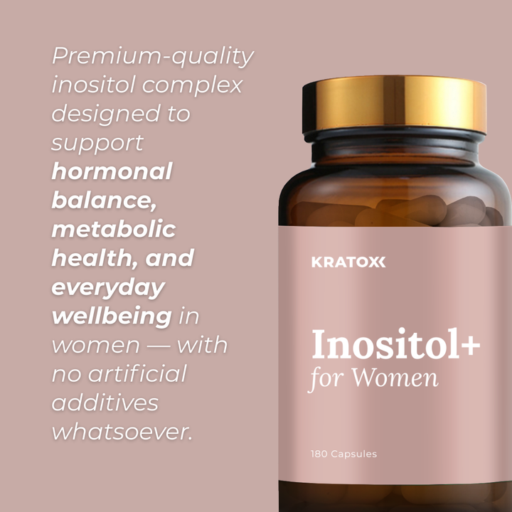 Premium-quality Inositol-based formula for women, designed to support daily balance and metabolic harmony — with no artificial fillers, binders, or preservatives.