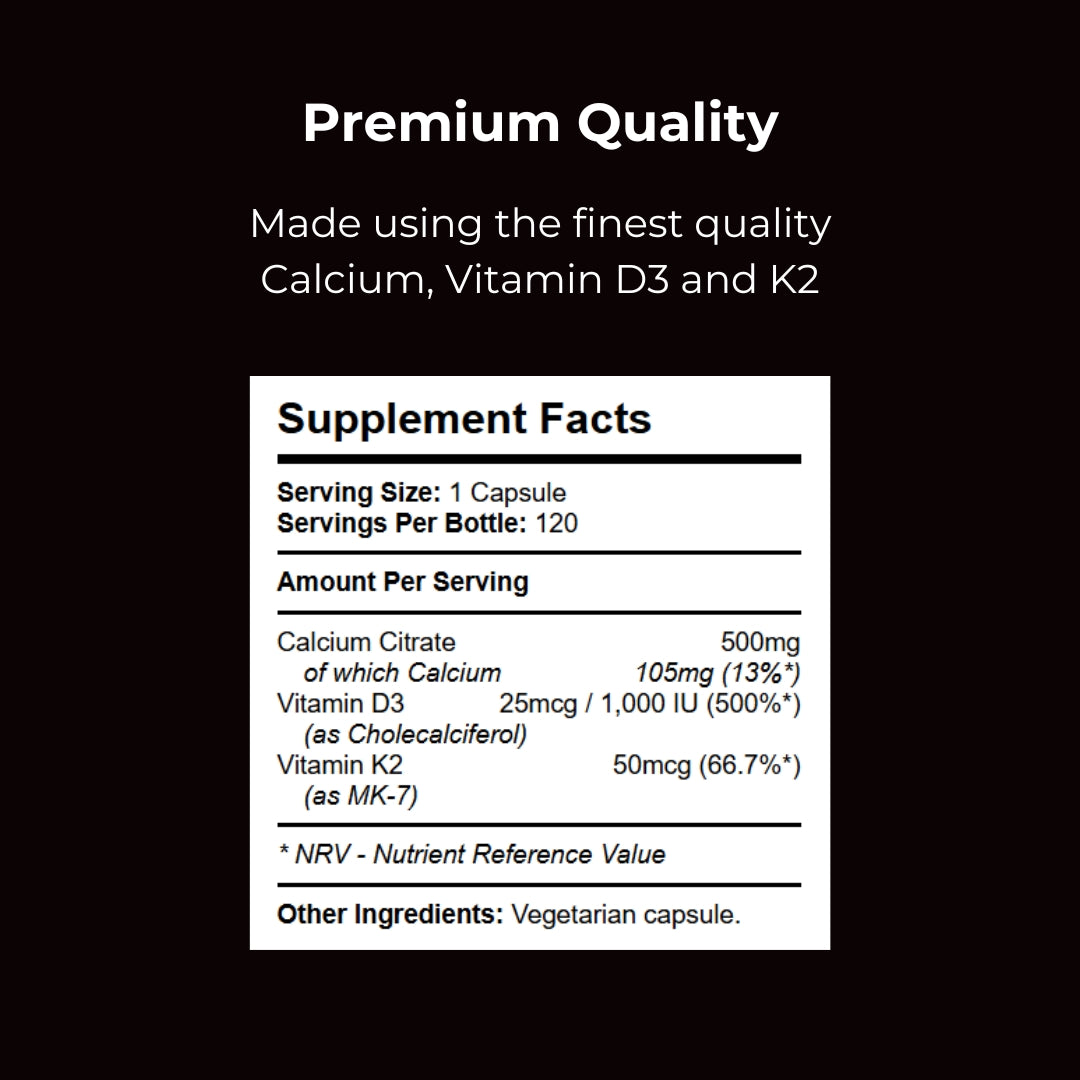 Calcium with Vitamin D3 &amp; K2