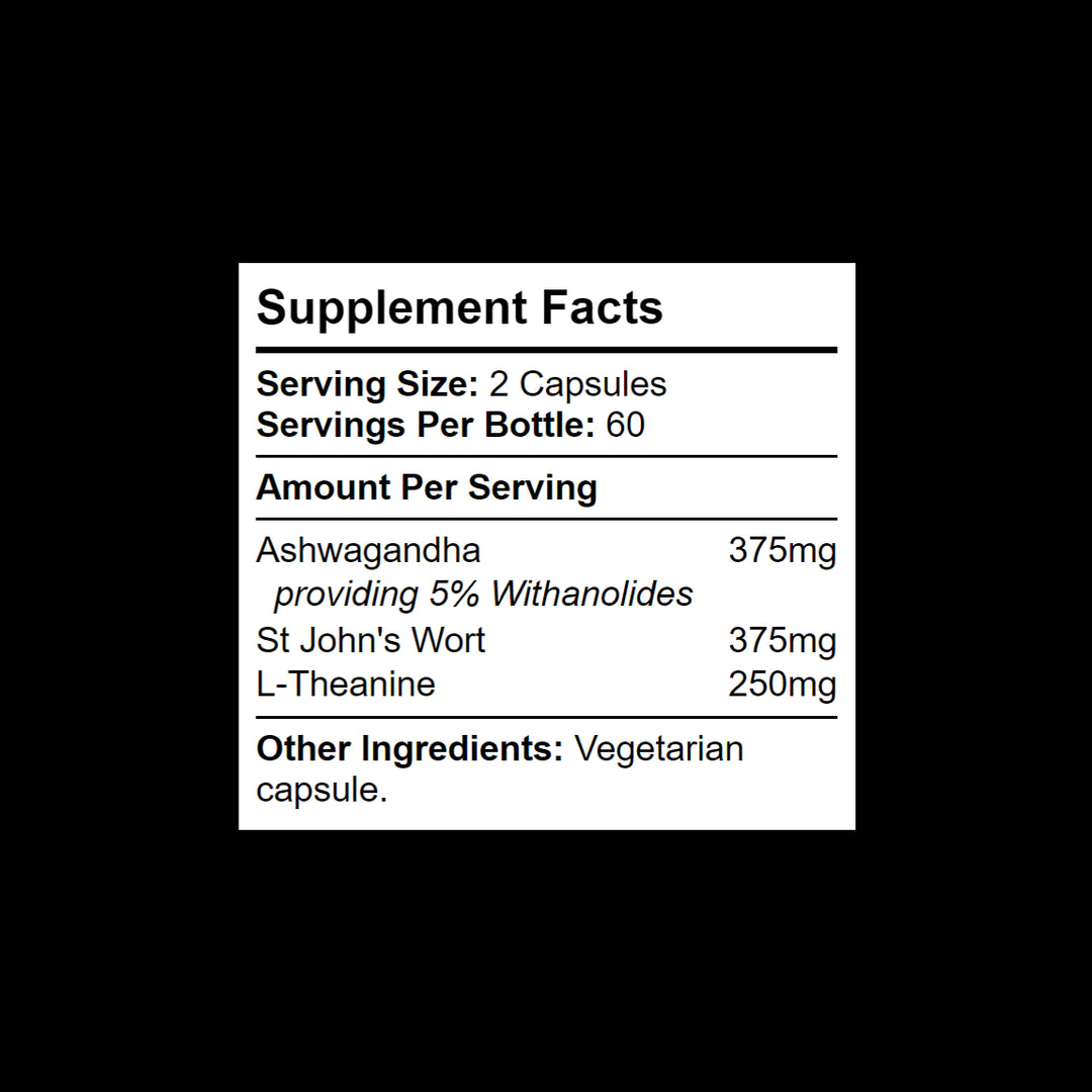 Kratox Calm - Ashwagandha, St Johns Wort &amp; L-theanine