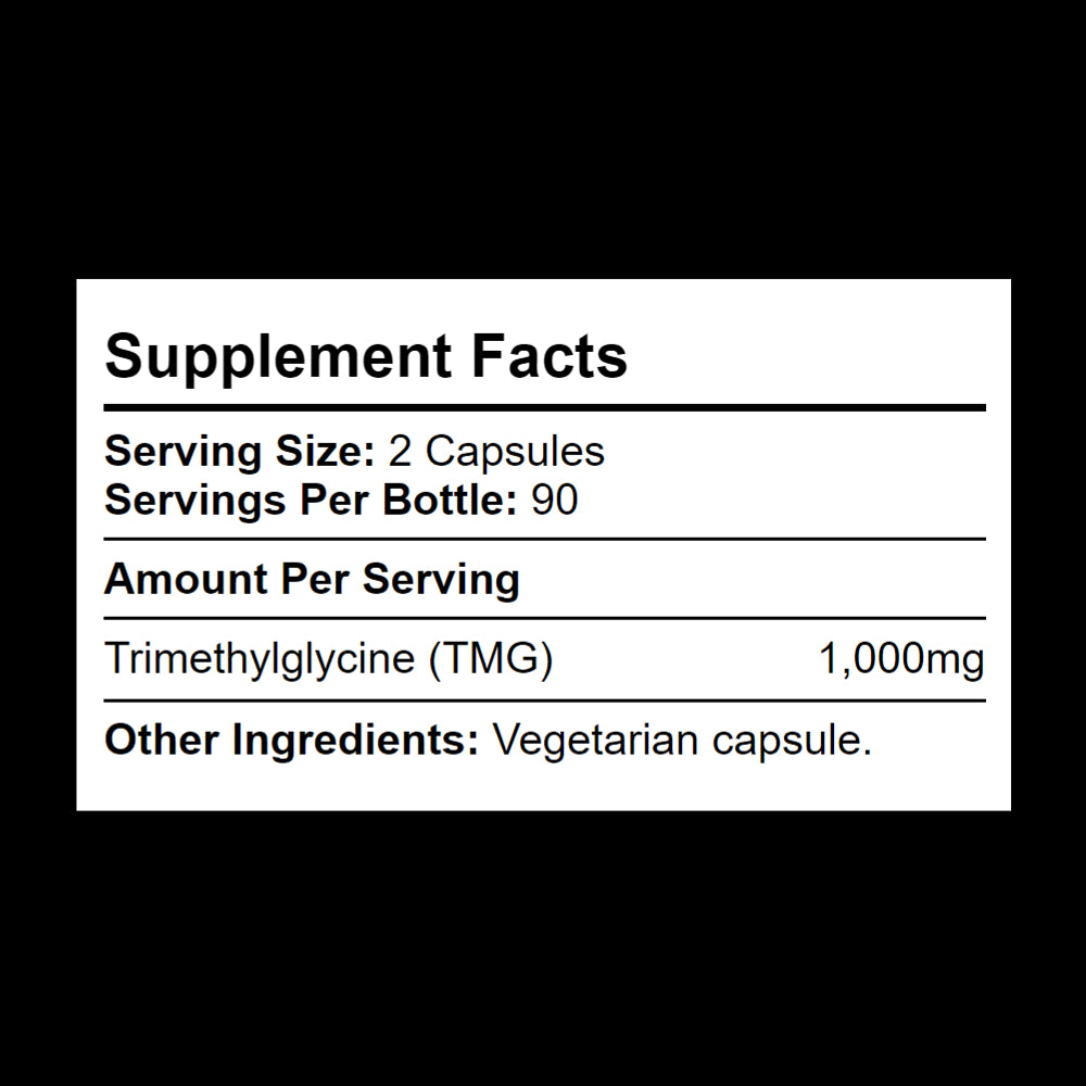 500mg TMG per capsule