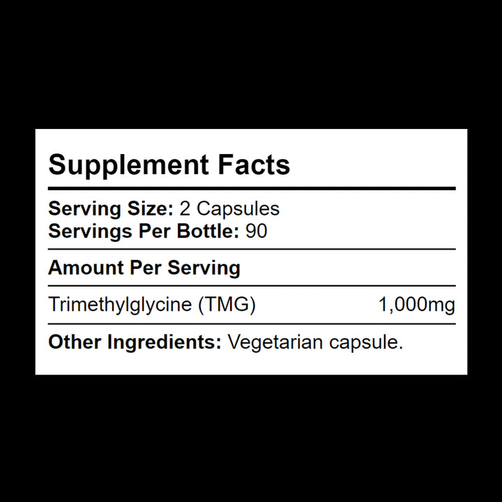 500mg TMG per capsule