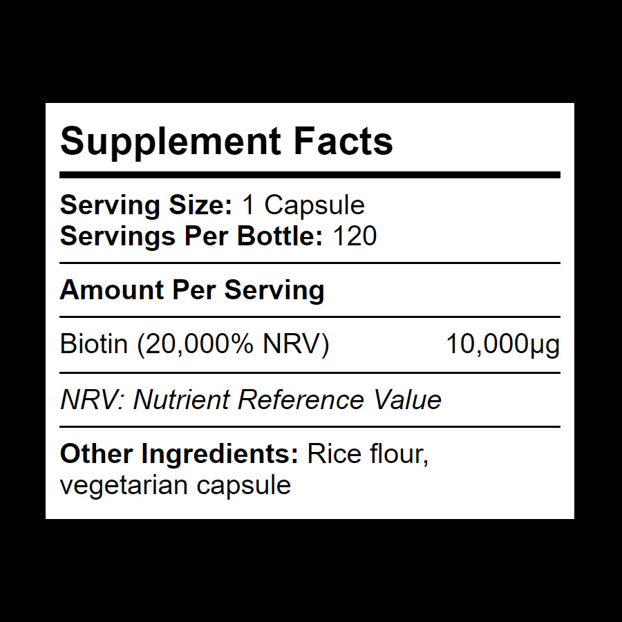 High Strength Biotin Supplement