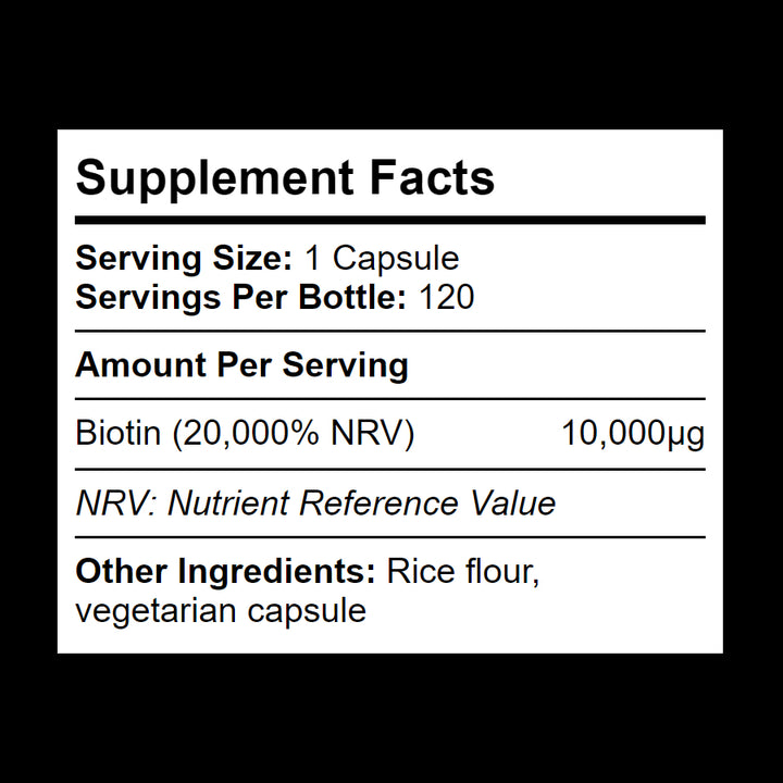 High Strength Biotin Supplement