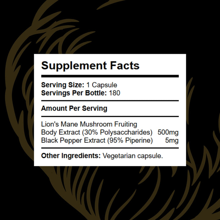 Lions Mane (30% Polysaccharides)