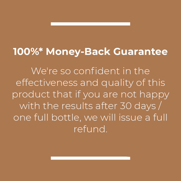 Quality guarantee badge for Kratox Ashwagandha &amp; Lion’s Mane — refund promise if not satisfied.