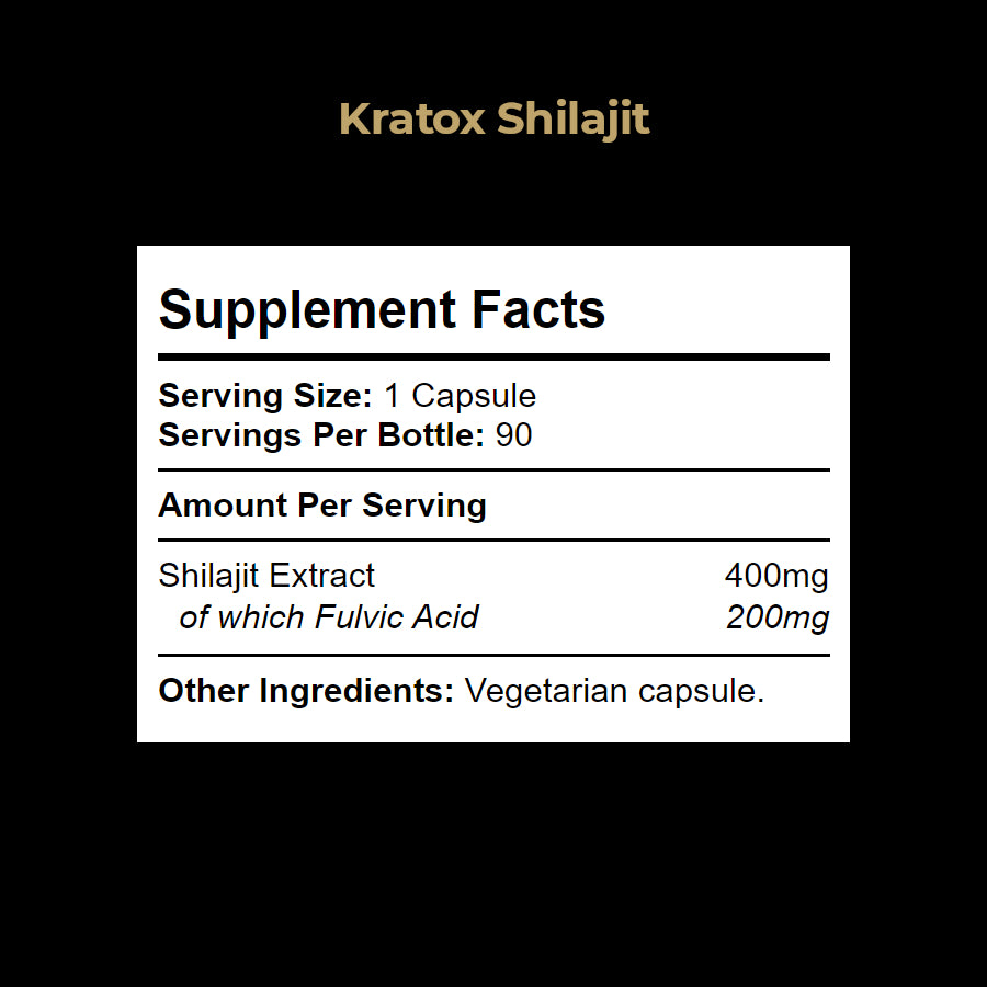 Shilajit with high Fulvic Acid