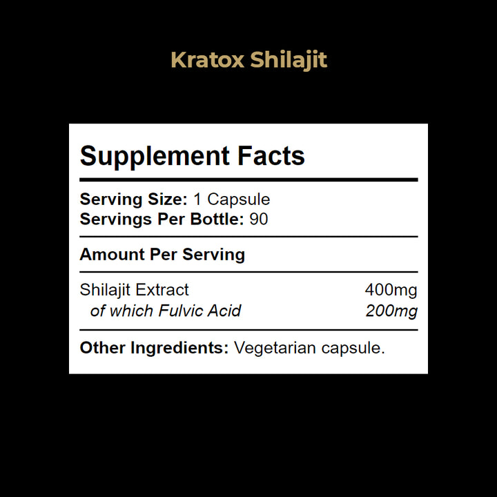 Shilajit with high Fulvic Acid