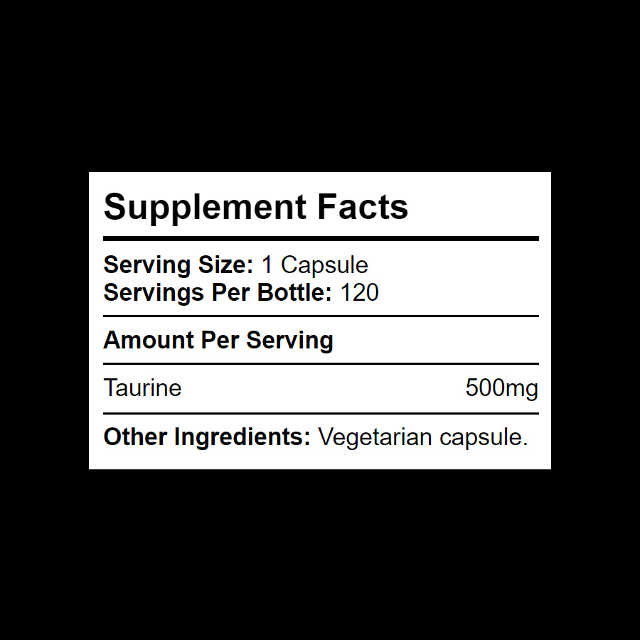 500mg taurine