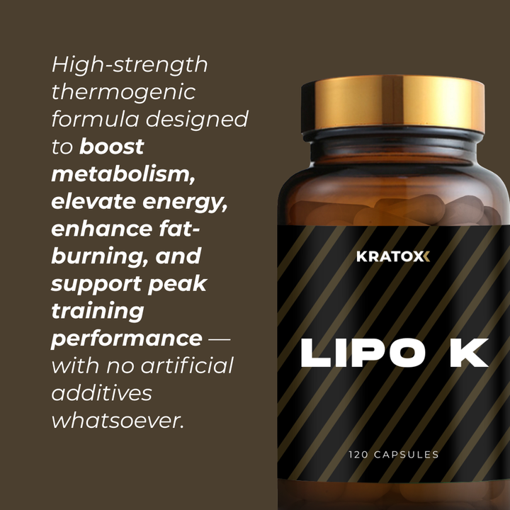 High-strength thermogenic formula designed to boost metabolism, elevate energy, enhance fat-burning, and support peak training performance — with no artificial additives whatsoever.