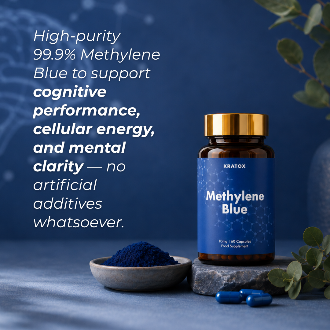 Methylene Blue 10mg Capsules | 99.9% Purity | Kratoxx – AOB Nutrition