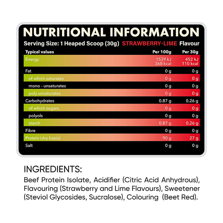 nxt beef protein isolate sachets