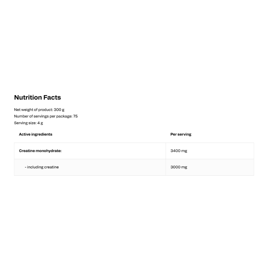 Flavoured Creatine Monohydrate 300g