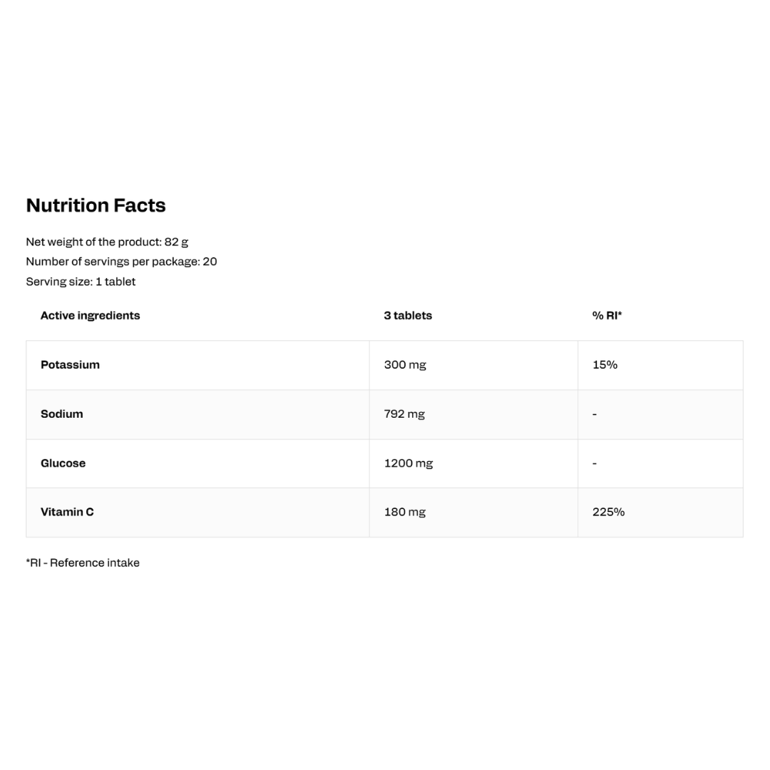 Electrolytes - 20 Effervescent Tablets