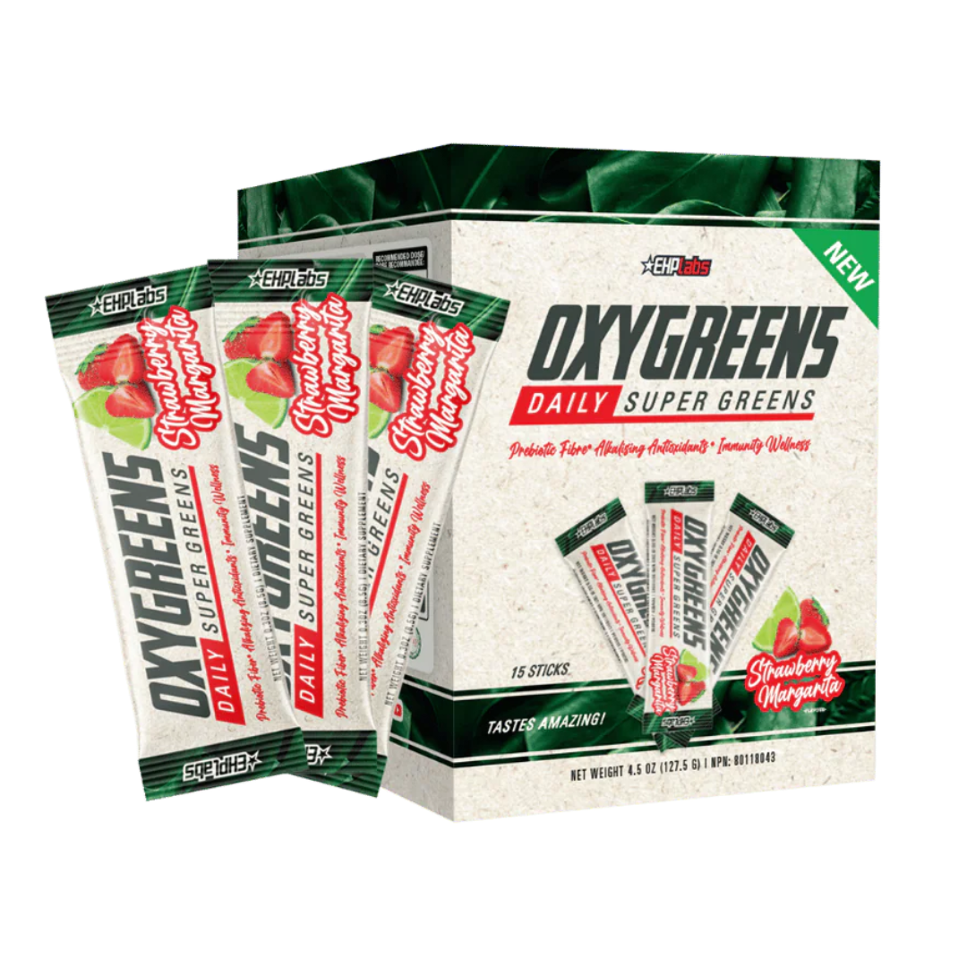 Oxygreens daily sticks are a great-tasting super greens powder with forest berries and prebiotic fibre to support immunity, digestion and daily vitality