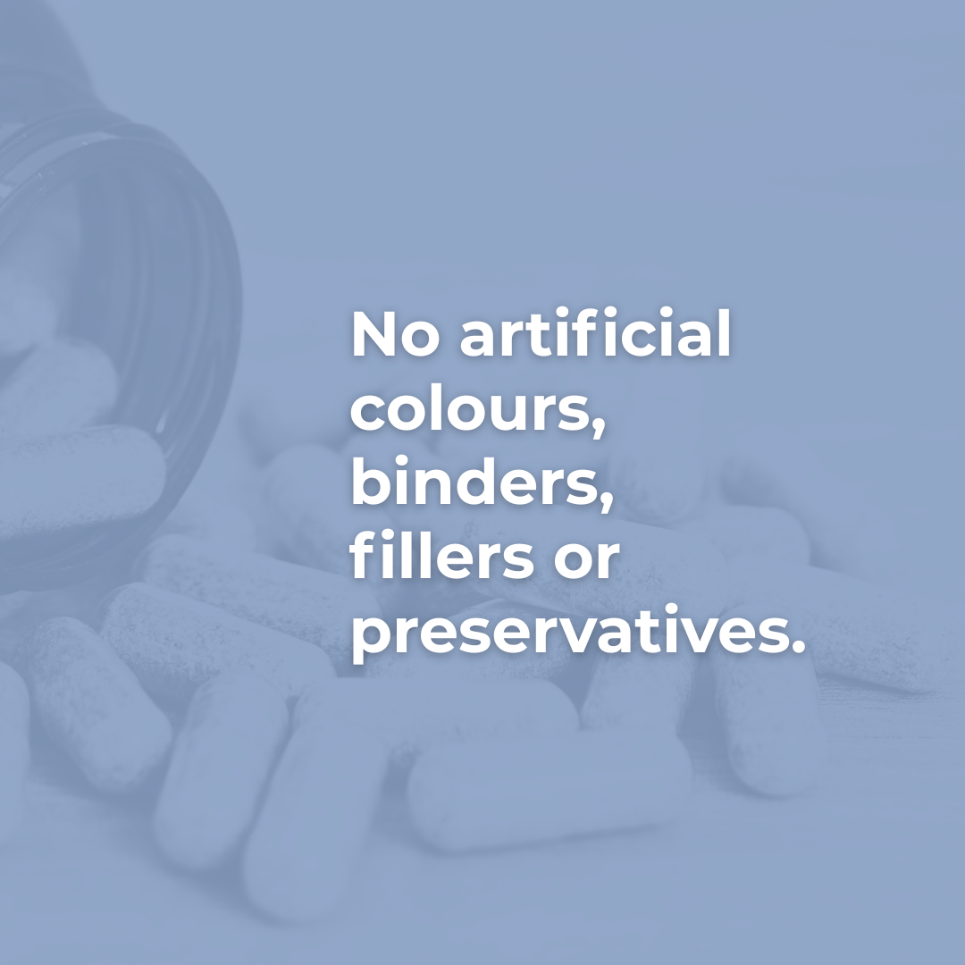 Kratox Prebiotics+ made with no artificial additives, fillers, binders or preservatives