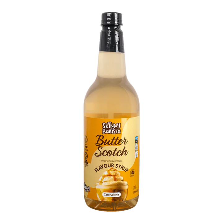 Bottle of Skinny Bakista Butter Scotch flavour syrup: new-look