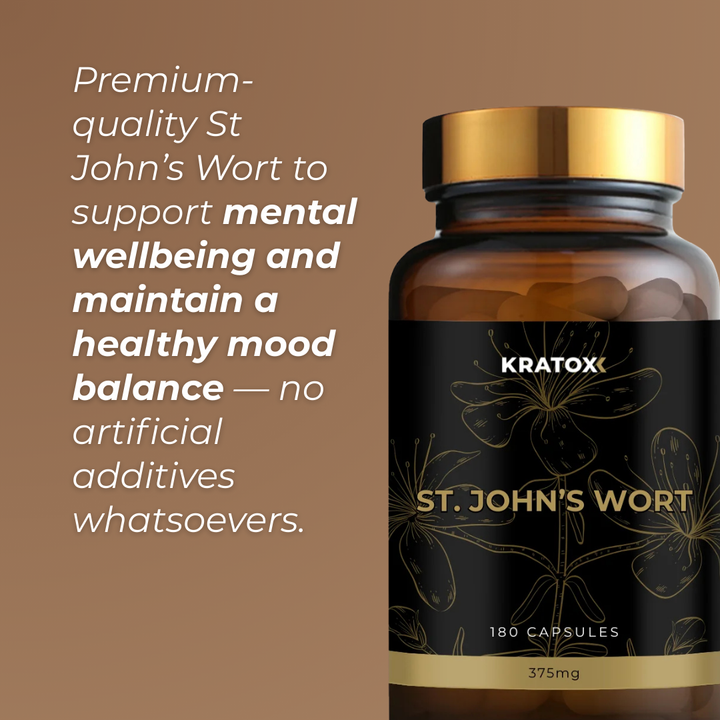 St John’s Wort herbal extract traditionally used to support mood and emotional resilience
