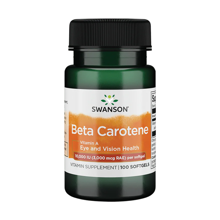 Beta carotene supplement to support vitamin A intake, eye health and antioxidant protection