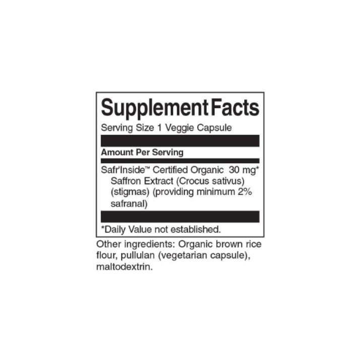 Saffron Extract (2% Safranal) - 60 Capsules