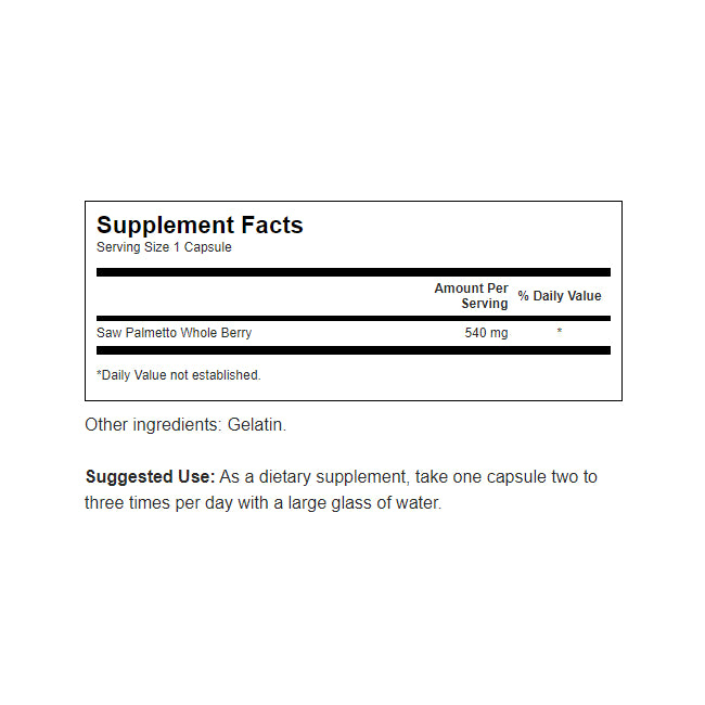 Saw Palmetto Supplement