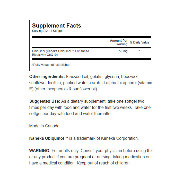 Ubiquinol CoQ10 Supplement