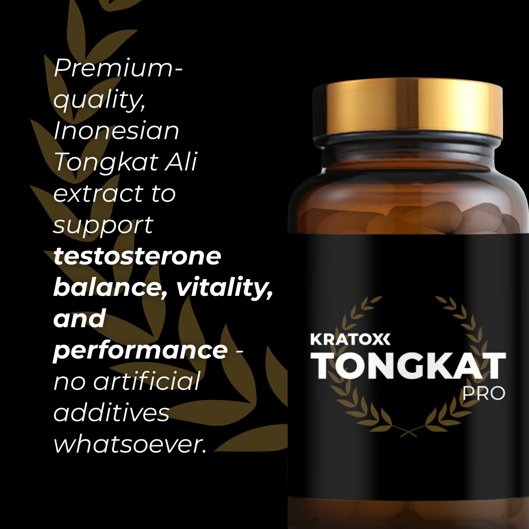 Premium-quality, Indonesian Tongkat Ali extract to support testosterone balance, vitality, and performance
