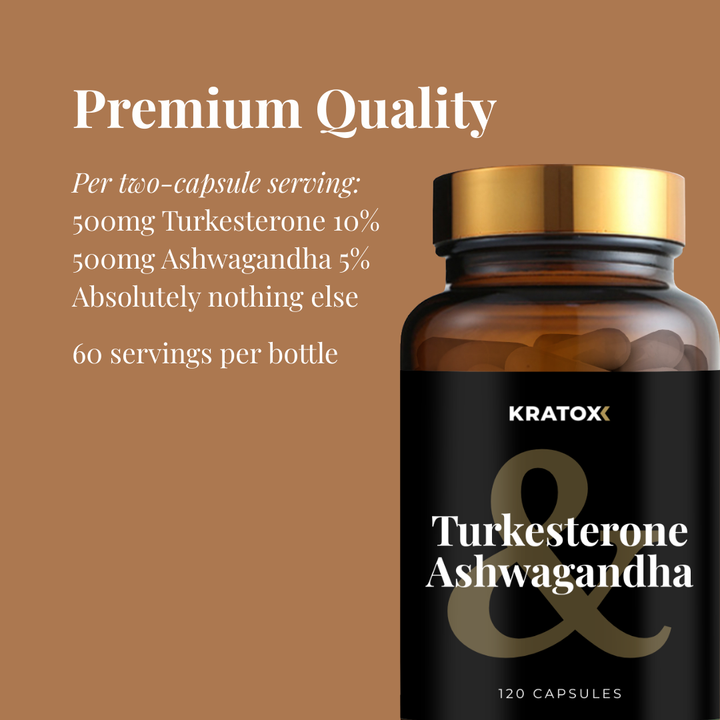 Turkesterone &amp; Ashwagandha - 120 Capsules