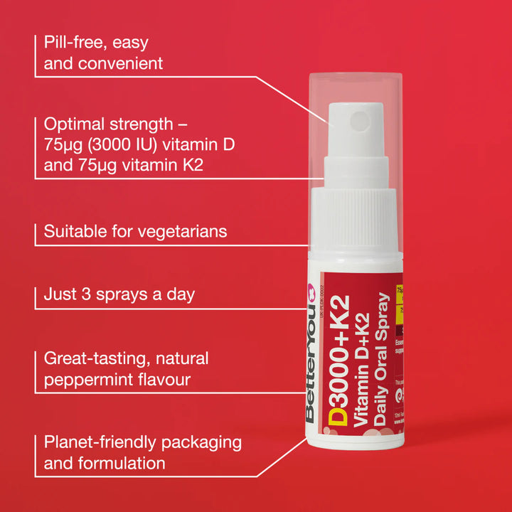 Vitamin D3+K2 Daily Oral Spray