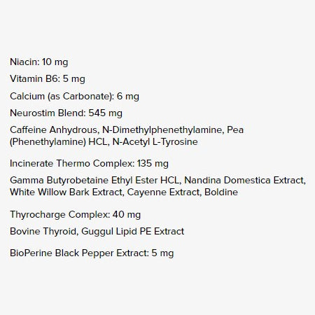 Shredabull Fat Burner - Label