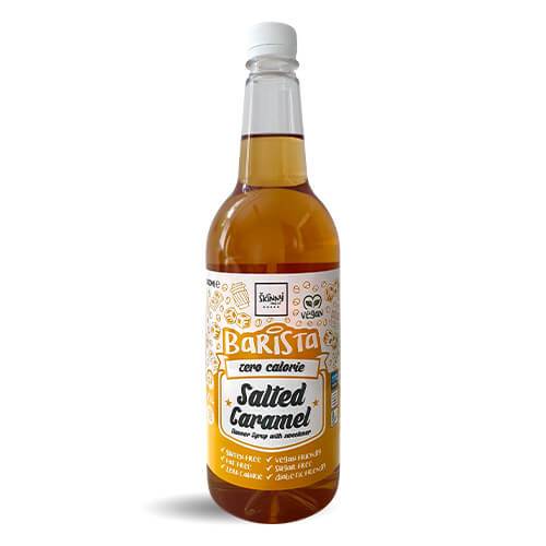Skinny Barista Coffee Syrup Salted Caramel flavour — caramel syrup for lattes, milkshakes and iced coffees.